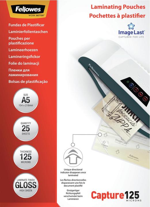 Actual product image Fellowes Capture 125 (A5, 25 Piece, 125 µm)