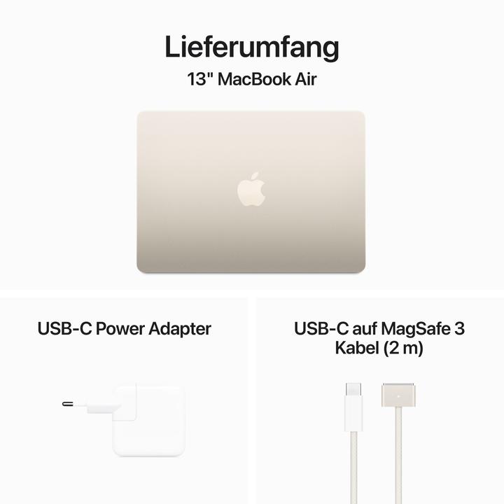 Image du produit Apple MacBook Air - 2024 (13.60", M3, 8 Go, 256 Go, DE)