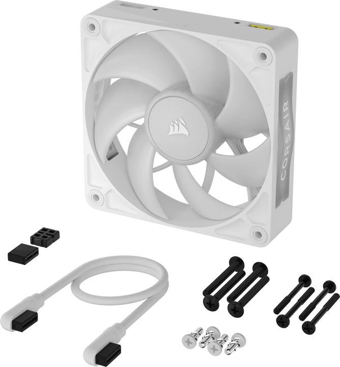 Actual product image Corsair RX MAX RGB Series, iCUE LINK RX120 MAX RGB White, 120mm RGB Fan, Single Fan (120 mm, 1 x)