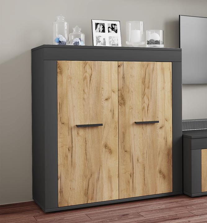 Produktbild VCM Kommode Sideboard Usilo 2 Drehtüren (80 x 35 x 89 cm)