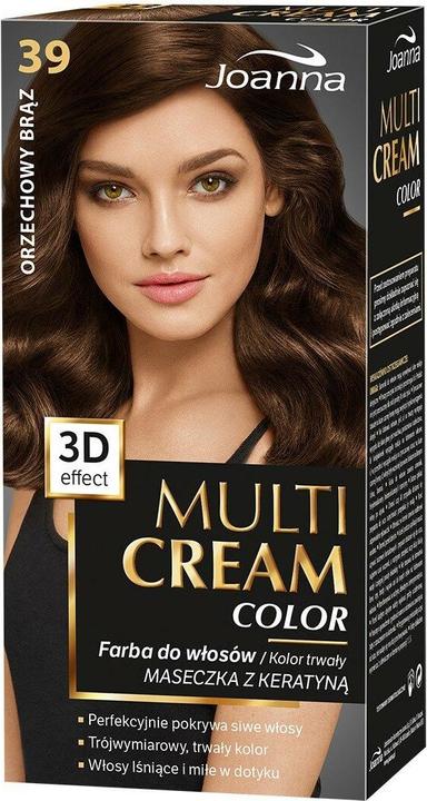 Joanna Multi Cream Color Hair Dye 39 Walnut Brown (39 Orzechowy Brąz)