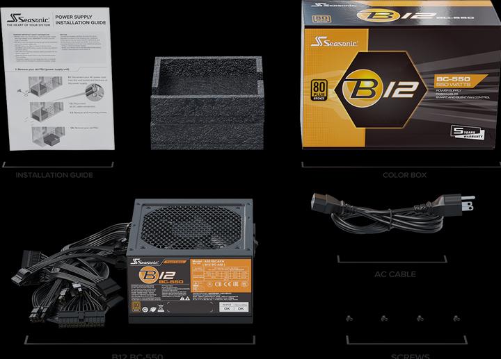 Image du produit Seasonic B12 BC (550 W)