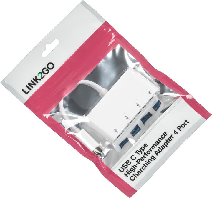 Actual product image Link2Go HU5004WP Hub 4-Port (USB-C, 4 ports)