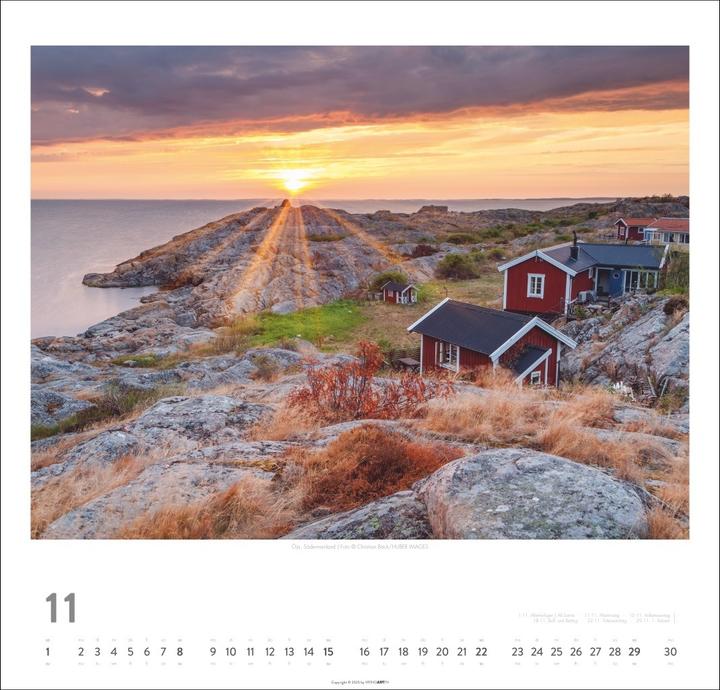 Produktbild Schweden Kalender 2026 - Licht und Wasser (48 x 46 cm, Deutsch)