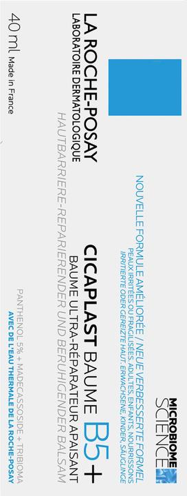 Energie-Label La Roche Posay Cicaplast Baume B5+: Reparierende Creme für geschädigte und irritierte Haut (Körpercreme, 40 ml)