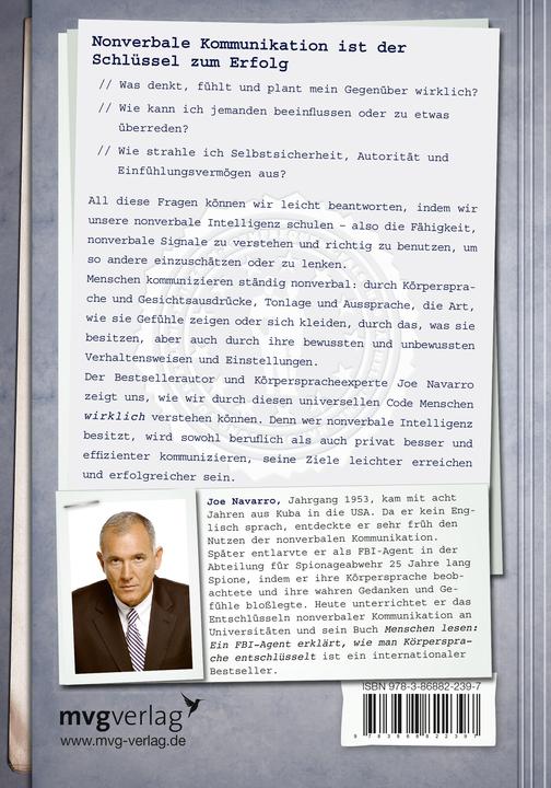 Nährwerte und Zutaten Menschen verstehen und lenken (Deutsch, Joe Navarro, 2011)