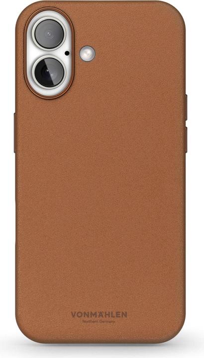 Actual product image Vonmählen Like Leather Case for iPhone 16 Brown (Apple iPhone 16)