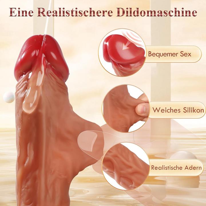 Produktbild Cacuola Realistische Dildo Vibrator mit Stossfunktion