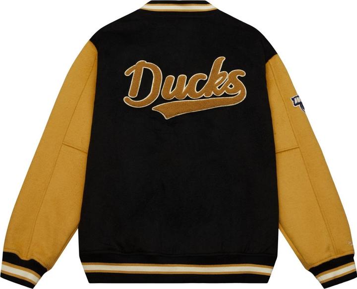 Actual product image Mitchell & Ness M&N Legacy Varsity Wool Veste - Anaheim Ducks (S)