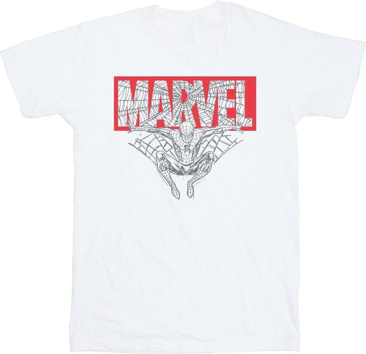 Spider Man Logo Red TShirt Jungen
