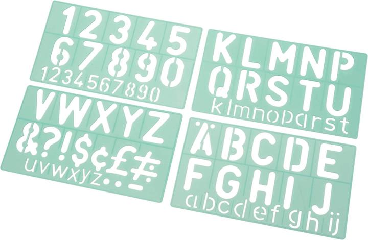 Actual product image Linex Lettering stencil standard (50 mm)