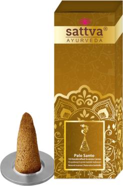 Sattva Ayurveda Bastoncini d'incenso Sattva Coni d'incenso Palo Santo Incenso 20G