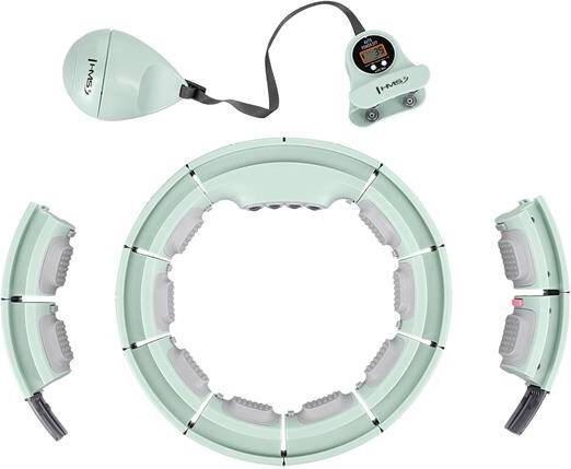 Produktbild HMS Hhm13 Hula Hoop Grün Mit Magneten Und Gewicht + Zähler (40 cm, 400 g)