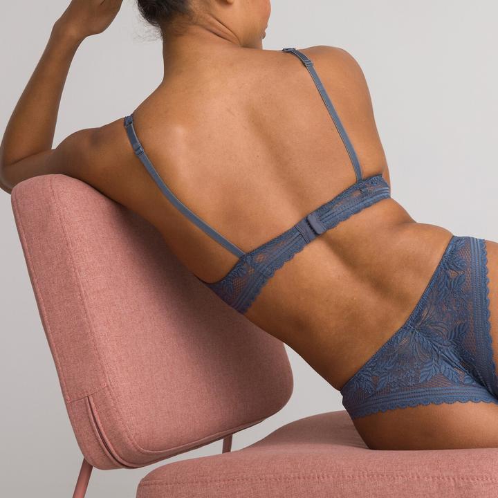 Produktbild La Redoute Collections Spitzen-BH in Foulard-Form aus recyceltem Material (80 C)