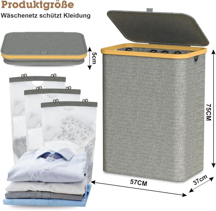 Produktbild Adel Dream Wäschekorb mit Deckel (160 l)
