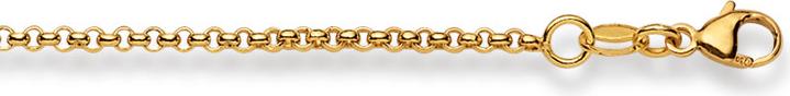 Natsumi Schmuck Halskette Gelbgold 18K/750 Erbs 1.9mm (750/18 K Gelbgold, 42 cm)