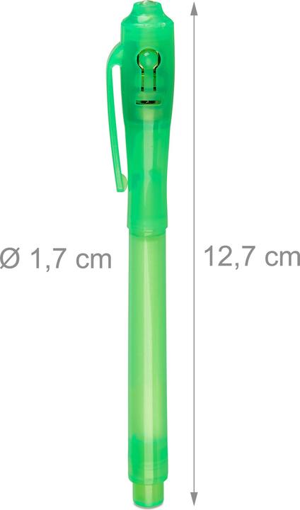 Actual product image Relaxdays Set of 12 Marker Pens with UV Light
