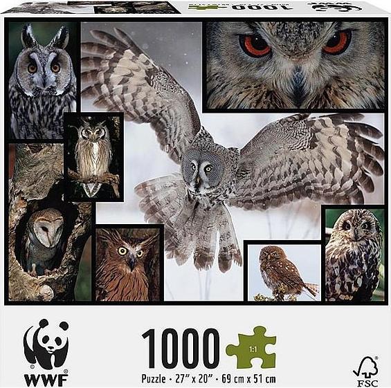 Image du produit WWF Puzzle de la chouette (1000 pièces)