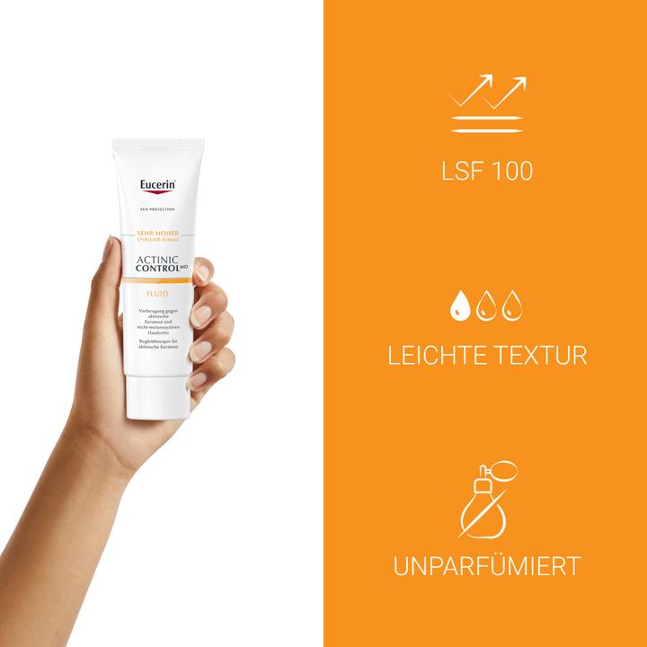 Produktbild Eucerin SUN ACTINIC CONTROL MD Fluid LSF 100 (Sonnencreme Gesicht, SPF 50+, 80 ml, 115 g)