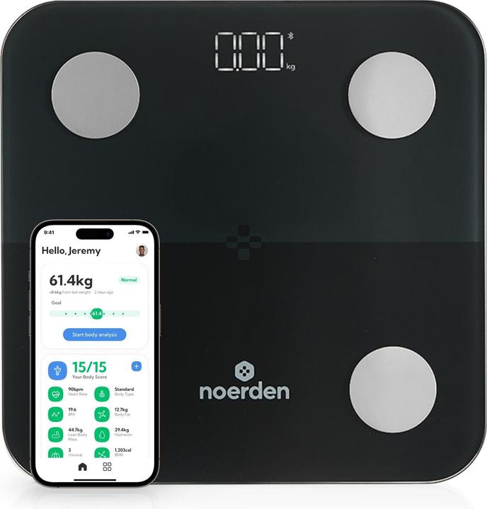 Image du produit Noerden MINIMI+ Smarte Personenwaage Bluetooth schwarz