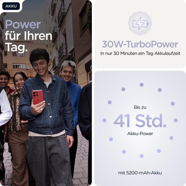 Produktbild Motorola MOTO G86 8/256GB (256 GB, Cosmic Sky, 6.67", Dual SIM, 50 Mpx, 5G)