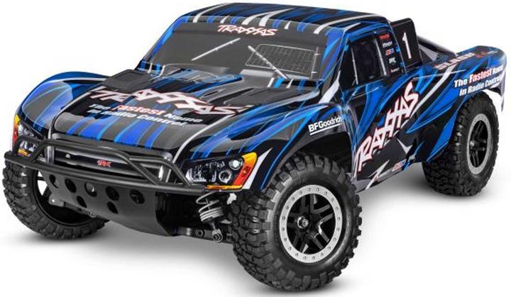 Immagine prodotto Traxxas Slash 4x4 VXL Clipless blu 1/10 Short-Course RTR Brushless, HD, senza batteria e caricatore (RTR pronto all'uso)
