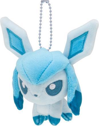 Pokémon Glaceon Dolls Plush Mascot Key Chain - 13 cm