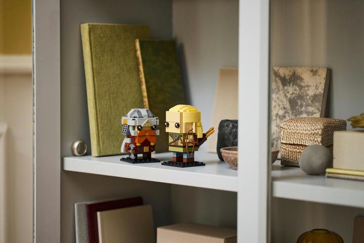 Produktbild LEGO Herr der Ringe Legolas und Gimli (40751, LEGO Brickheadz)