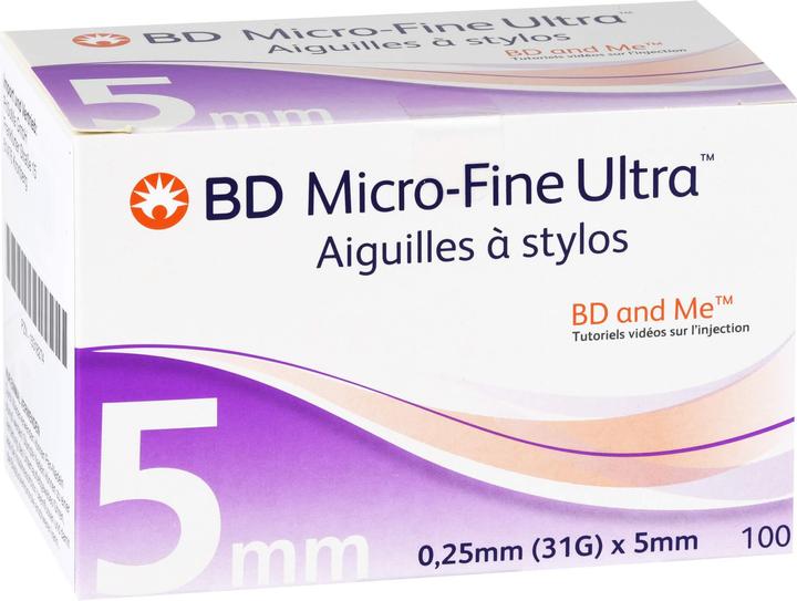 Actual product image BD Micro-Fine Ultra Pen needles 0.25x5mm, 100 pcs KAN