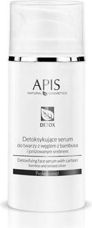 Apis Natural Cosmetics APIS Detox Serum detoksykujące serum do twarzy z węglem z bambusa i jonizowanym srebrem 100ml (100 ml)