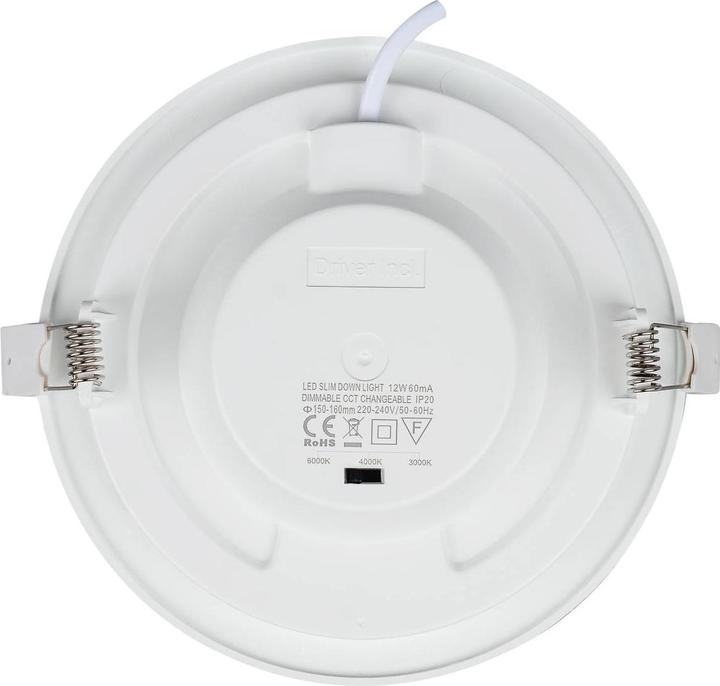 Actual product image Prios Cadance LED recessed lamp, white, 24 cm (1740 lm)