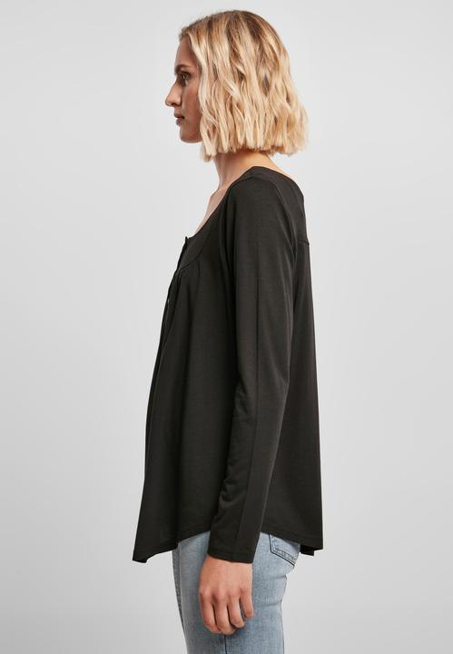 Actual product image Urban Classics Ladies Viscose Button Up Longsleeve - 16491 (XS)