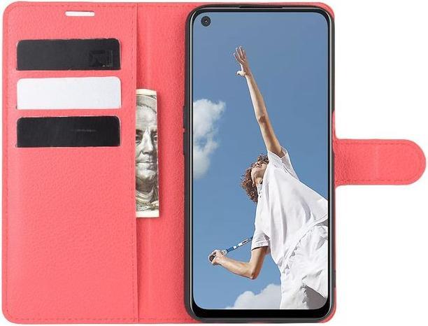 Actual product image MU Classic Litchi Leather Bookcover Series (Oppo A52)