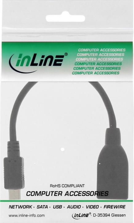 Produktbild InLine Micro-USB OTG Adapterkabel (0.15 m, USB 2.0)