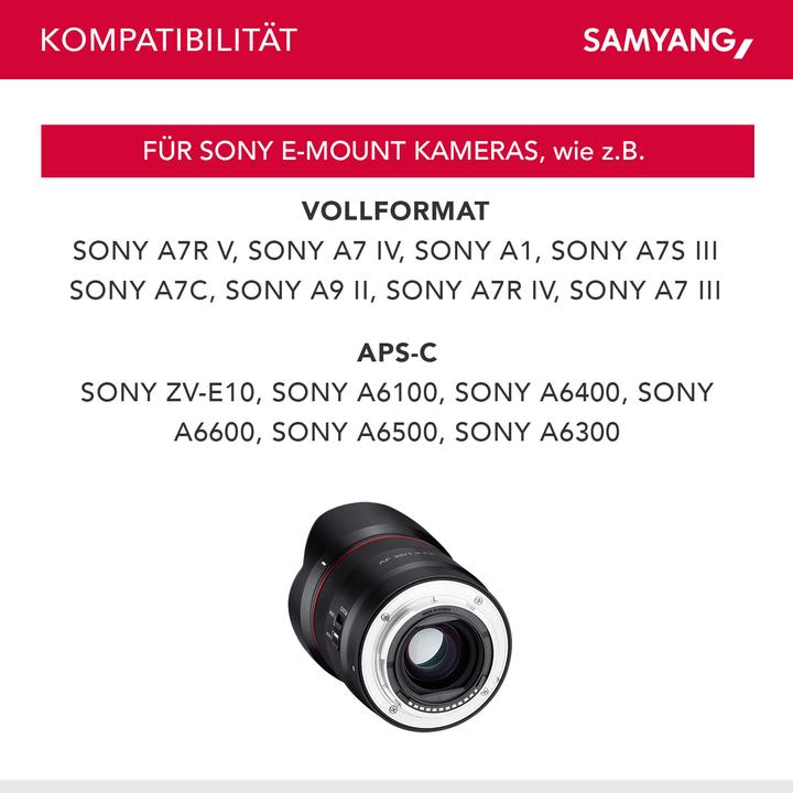 Produktbild Wiltec F1,8 (Sony E, Vollformat, APS-C / DX)