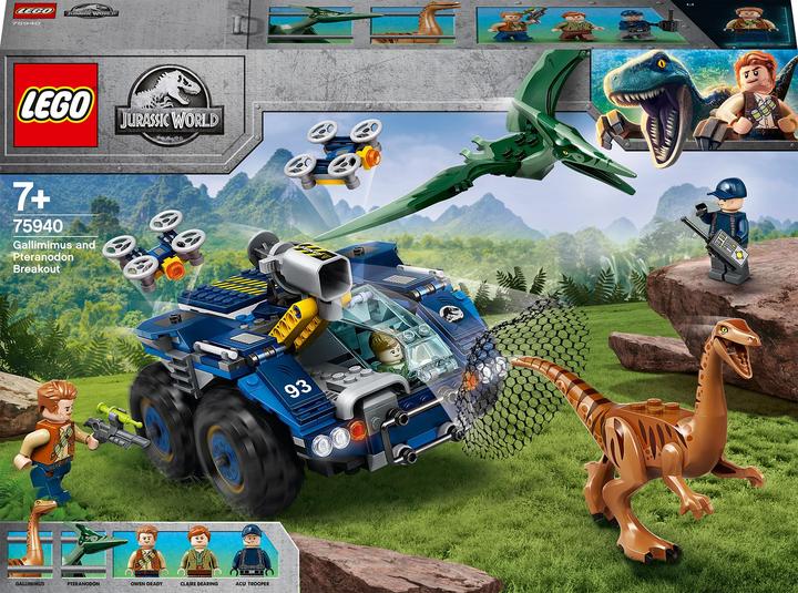 LEGO Ausbruch von Gallimimus und Pteranodon (75940, LEGO Jurassic World)