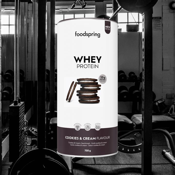 Actual product image Foodspring Whey Protein (Cookies & Cream, 1 pcs., 750 g)