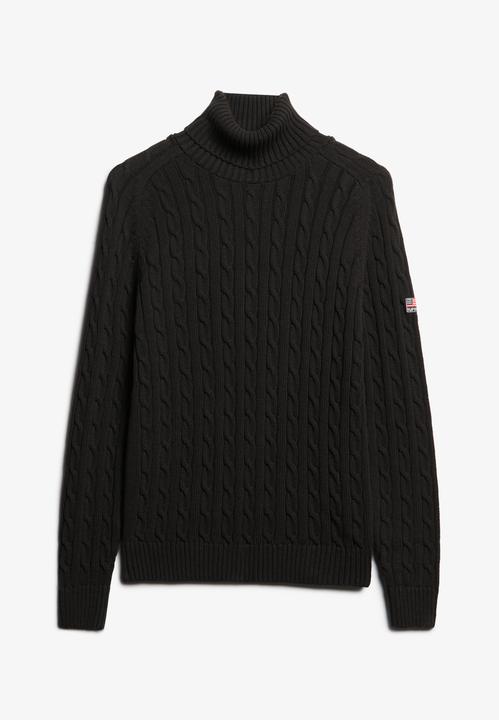Immagine prodotto Superdry Lässiger Rollkragenpullover mit Zopfmuster (10)