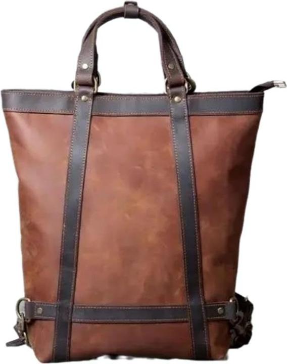 Only-Bags.Store Handgefertigter Lederrucksack, Ledertasche Tote