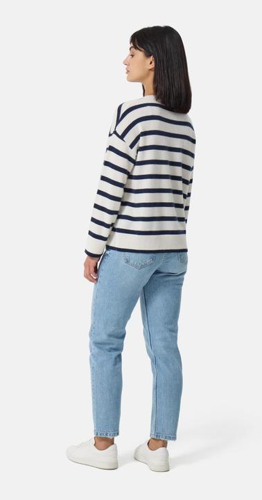 Immagine prodotto Cash-Mere Kaschmir Rundhals Pullover gestreift (XS)