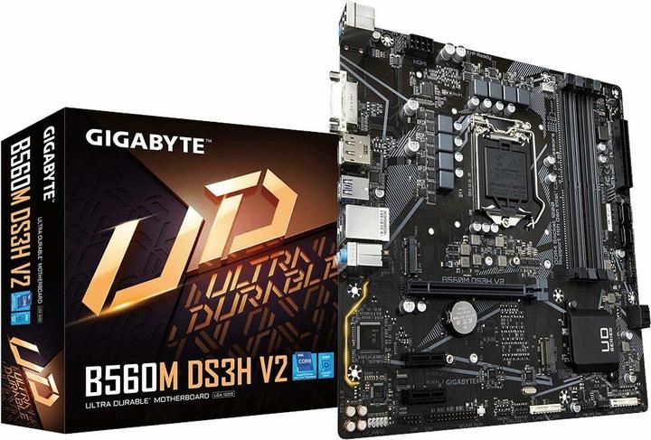 Actual product image Gigabyte B560M DS3H V2 (LGA 1200, Intel B460, Intel B560 Express, mATX)