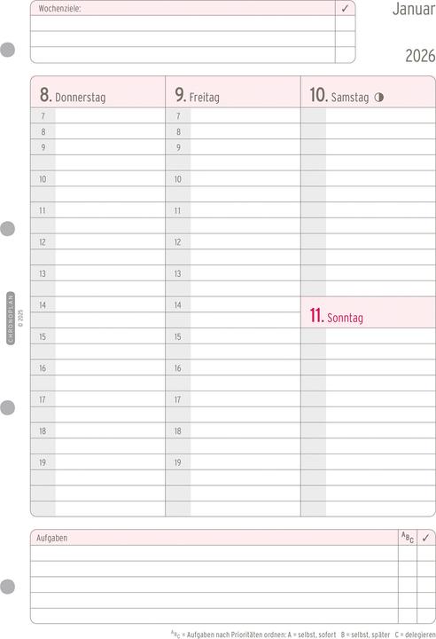 Actual product image Chronoplan Wochenplan (A4, German)