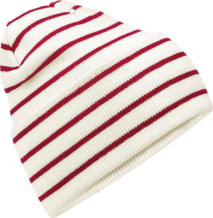 Actual product image Beechfield Unisex Adult Original Striped Deep Cuffed Beanie