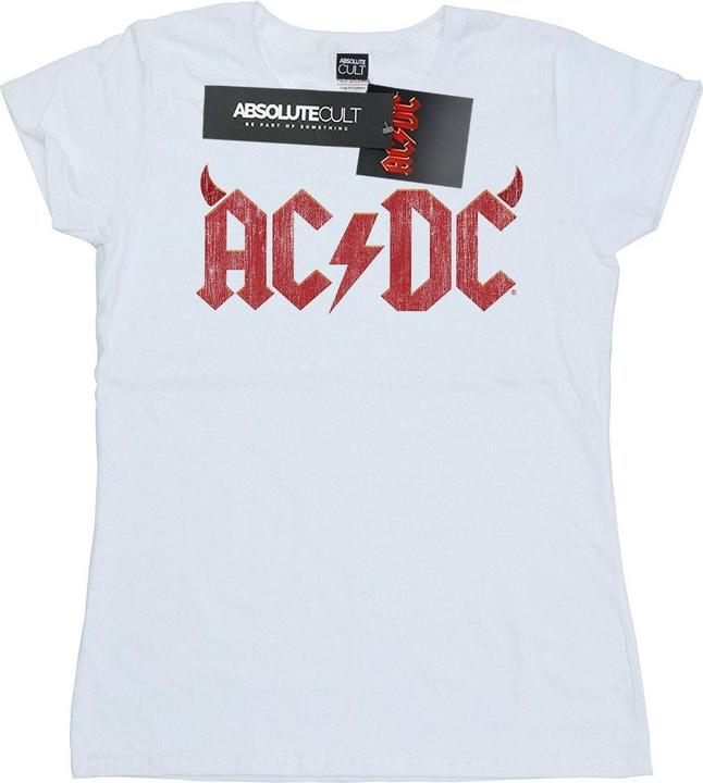 AC/DC Horns Logo TShirt aus Baumwolle (XL)