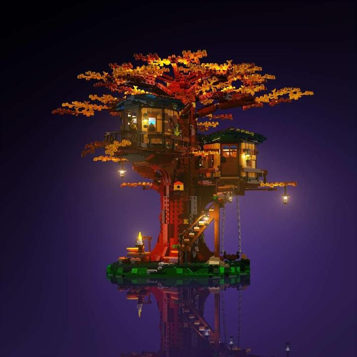 Actual product image Light my bricks LMB 2.0 LEGO® 21318# Tree Hous Light Kit