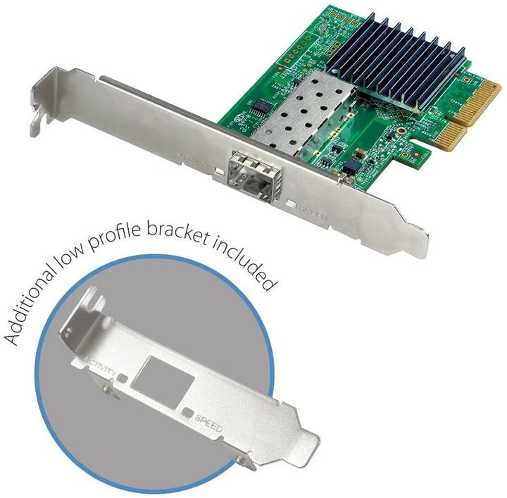 Produktbild edimax 10GbE Gigabit Ethernet SFP+ PCI Express Server Adapter (PCI Express 3.0 x4)