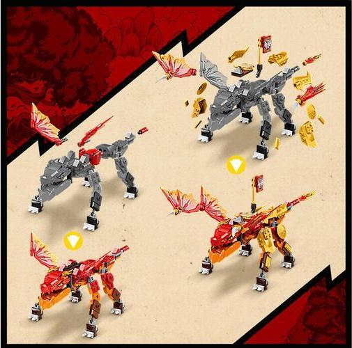 Actual product image LEGO Kai's Fire Dragon EVO (71762, LEGO Ninjago)