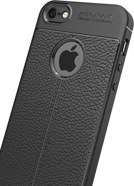 Produktbild König Design Apple iPhone 5 / 5s / SE Handy Hülle Schutz Case Back Cover Silikon Etui Schwarz (Apple iPhone 5)