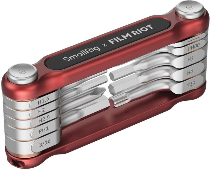 Actual product image SmallRig x FILM RIOT 10 in 1 Detent Folding Multi Tool Kit (Red) 4813