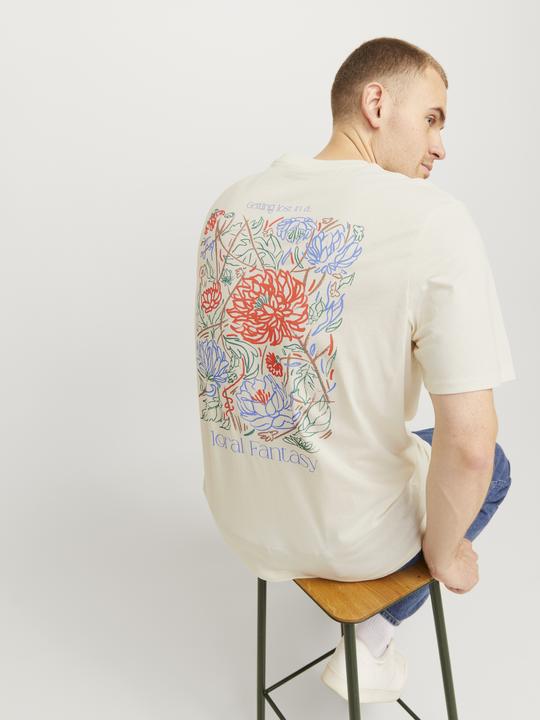 Produktbild Jack & Jones Jorfloral Tee Ss Crew Neck Ft Styd Pls (8XL)
